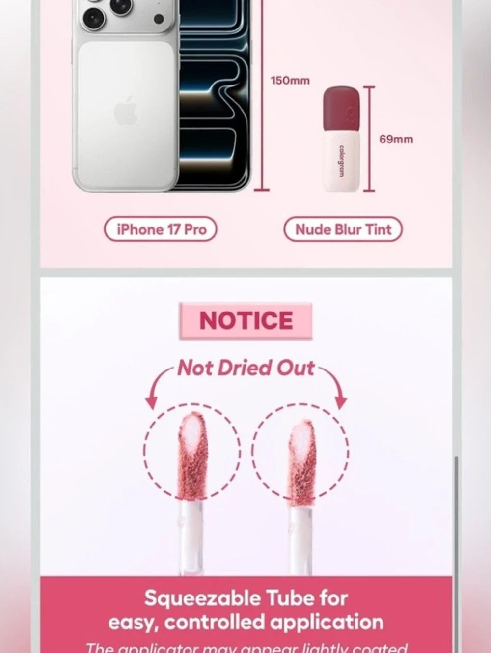 Colorgram Nude Blur Tint Red Bomb #10 Desert Rose NIB